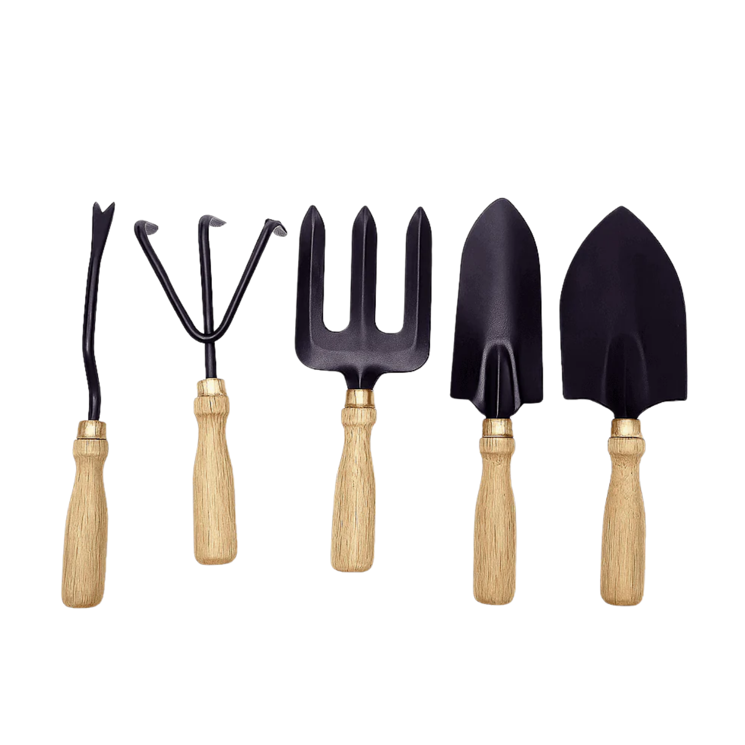 Garden Tool Set of 5 Big Wooden Handle