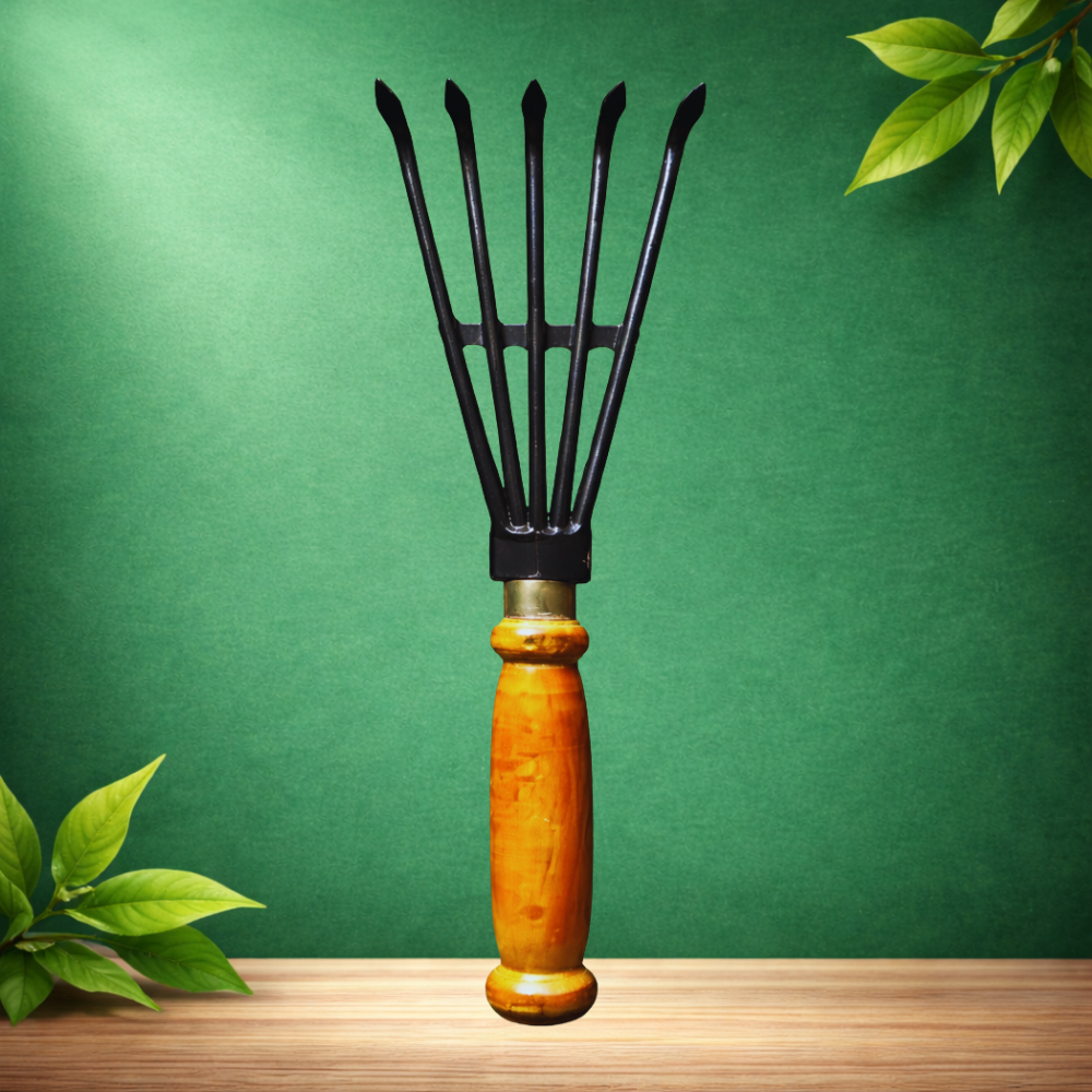 Garden Hand Cultivator Rake 15.5 Inch